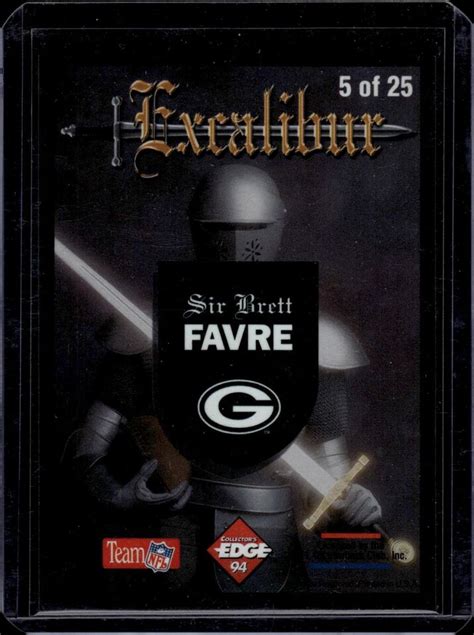 Collector S Edge Excalibur Brett Favre K Ebay