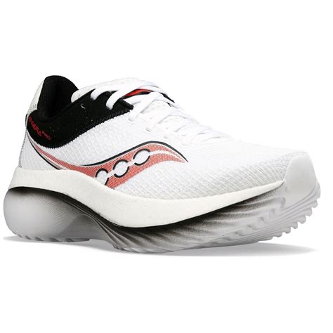 Saucony Kinvara Pro - Mens Running Shoes - White/Infrared | Sportitude