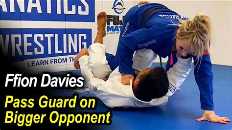 How To Pass Guard On Bigger Opponent Knee Cut When Elevated By Ffion