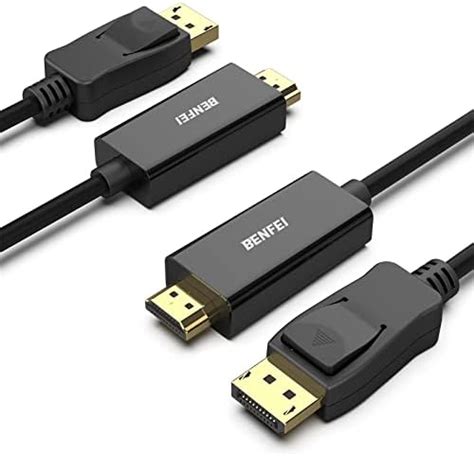 Displayport To Hdmi Cable 6 Feet 2 Pack Thin Display Port