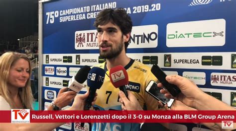 Pallavolo Superlega Trento Monza Aaron Russell Luca Vettori E