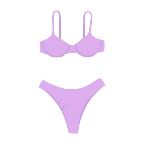 Bañador bikini morado Vector Premium