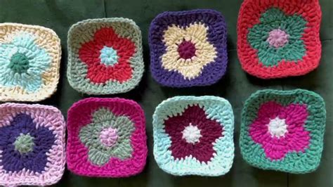 How To Crochet A Flower Granny Square Easy Tutorial Youtube