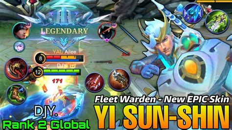 Fleet Warden YSS New EPIC Skin Gameplay Top 2 Global Yi Sun Shin By