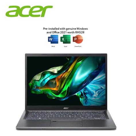 Acer Aspire 5 A514 56m 70eb 14 Wuxga Laptop Steel Grey I7 1355u 16gb 512gb Ssd Intel W11