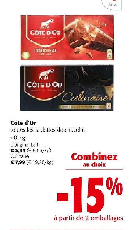 Promo Les Tablettes De Chocolat C Te D Or Chez Colruyt Icatalogue Fr