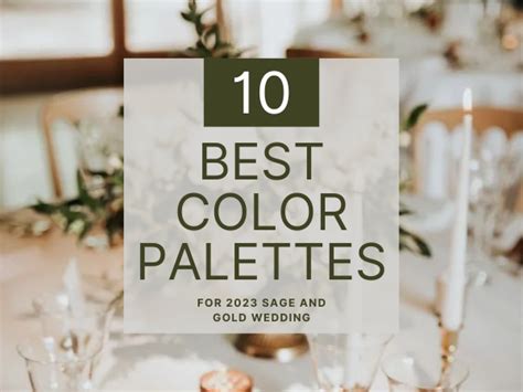 Stunning Sage And Gold Wedding Color Palettes For