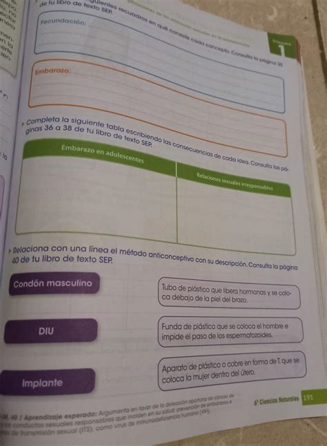 pag 191 me divierto y aprendo 6 contestada pls es para mañana Brainly lat