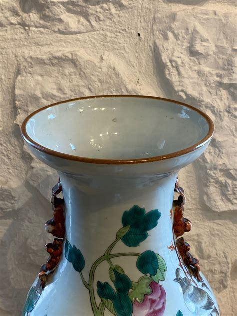 Proantic Vase Porcelaine Qianjiang Cai Chine Xix Me