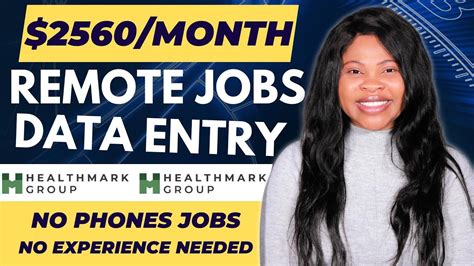 Per Month Remote Jobs No Experience Data Entry Jobs Work From