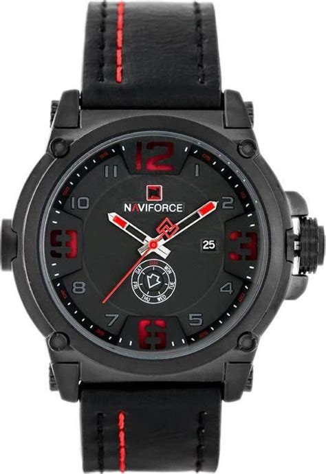 Naviforce Nf9099 Zn079B Black Red Zegarki Męskie Ceny i opinie