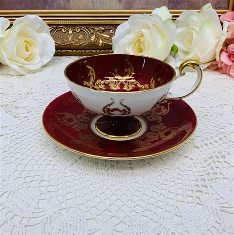 Aynsley Artist Signed Orchard Teacup And Saucer Circa Etsy Canada