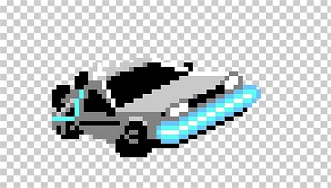 Delorean Dmc 12 Pixel Art Delorean Time Machine Back To The Future Png