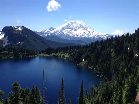 Summit Lake And Mt Rainier Summit Lake Natural Landmarks The Great