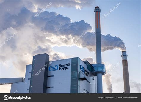 Pulp And Paper Industry Smurfit Kappa In Pitea Sweden Stock Editorial