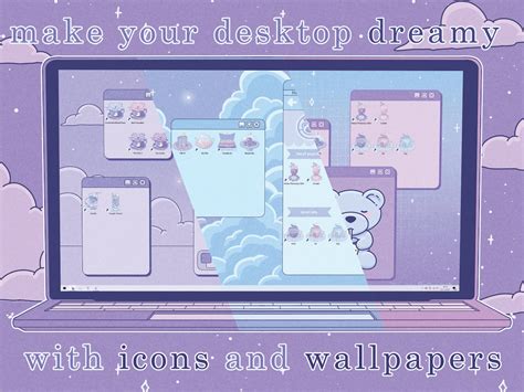 Dreamy Aesthetic Desktop Folder Icon Pack For Windows Mac Etsy Uk