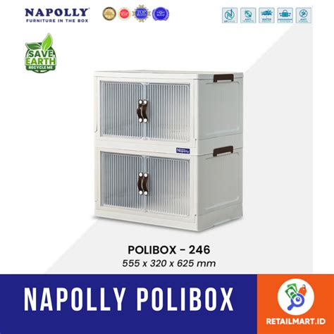 Jual NAPOLLY PoliBox LEMARI PLASTIK SERBAGUNA SUSUN 1 2 3 4 5