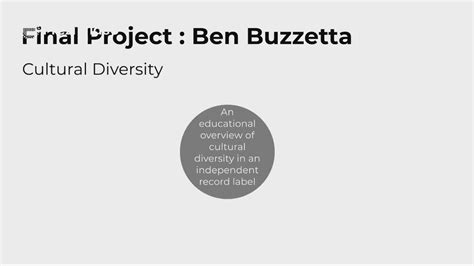 Final Project Cultural Diversity By Ben Buzzetta On Prezi Video