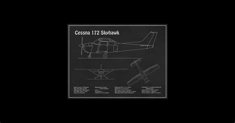 Cessna Skyhawk Airplane Blueprint Drawing Plans Pd Cessna