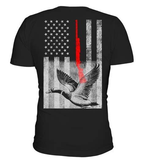 Duck Hunting American Flag Shirt For Waterfowl Hunt T Shirt Funny