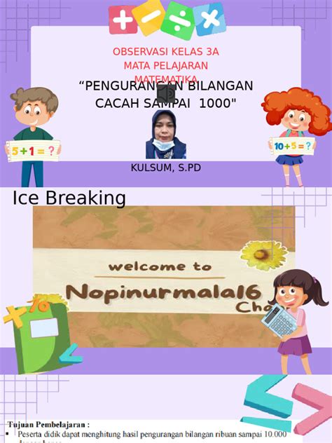 Pengurangan Bilangan Cacah Kulsum Pdf