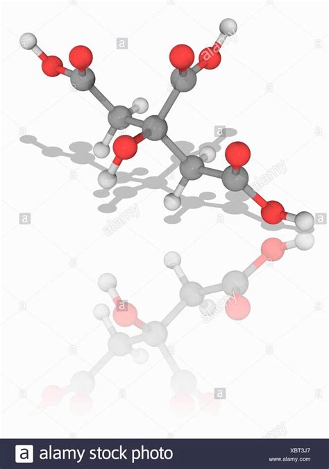 Citric Acid Molecular Model High Resolution Stock Photography And