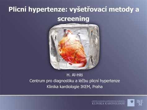 Plicn Hypertenze Vy Et Ovac Metody A Screening H Al Hiti Centrum