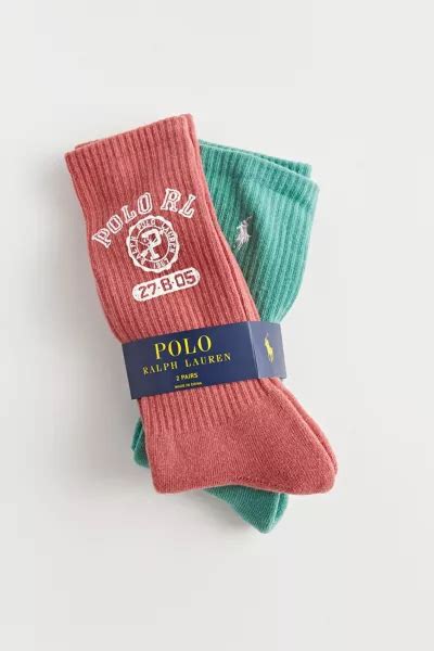 Polo Ralph Lauren Crest Crew Sock 2 Pack Urban Outfitters