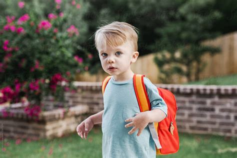 "Little Boy Ready For His First Day Of Preschool" by Stocksy ...