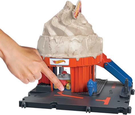 Buy Hot Wheels City Track Set With Car Track Play That Connects To Other Sets Ice Cream Shop