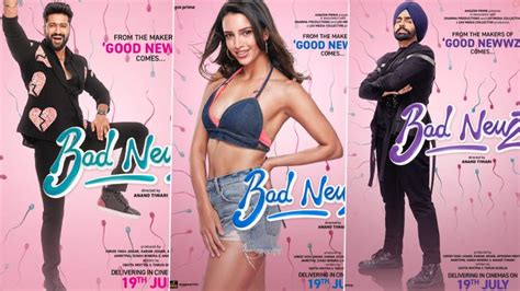 Bad Newz Makers Drop Vibrant New Posters Of Vicky Kaushal Triptii