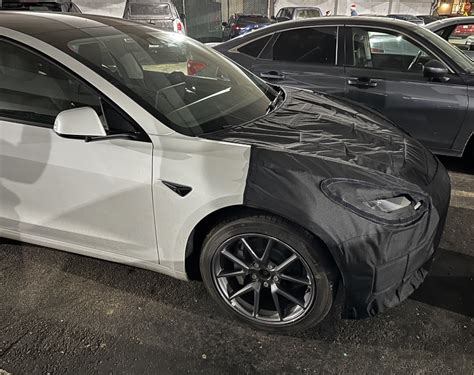 Tesla Model 3 Prototype Spotted Ahead Of Rumored Design Refresh Electrek