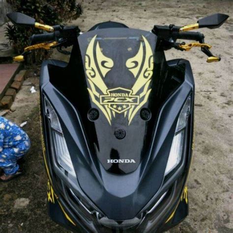 Stiker Visor Pcx Stiker Visor Pcx 150160 New Stiker Visor Keren