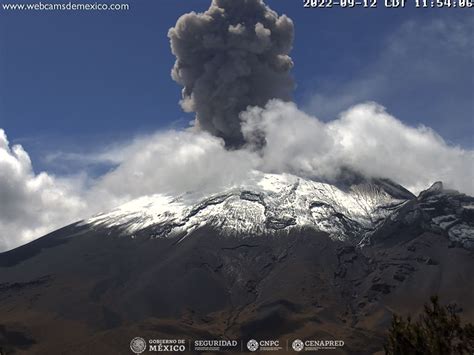 Reporte Del Monitoreo De Cenapred Al Volcán Popocatépetl Hoy 13 De