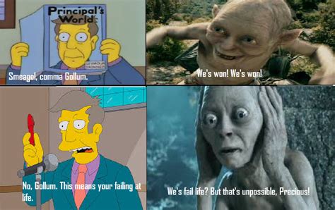 Gollum and Smeagol Fail Life Meme by XxYearremixxX on DeviantArt