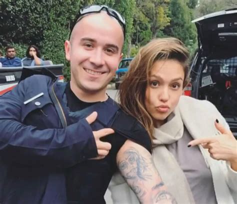 Meta Moment! Jessica Alba Bumps Into Fan with a Tattoo of Her Face