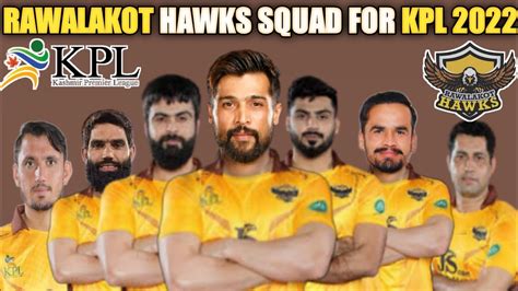 Kashmir Premier League 2022 All Teams Full Squad KPL 2022 Rawalakot