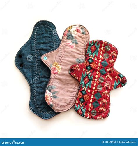 Set Of Bright Cloth Reusable Sanitary Menstrual Pads Washable Cloth