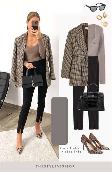 Oversize Blazer Mit G Rtel Curated On Ltk Work Jacket Women Suit