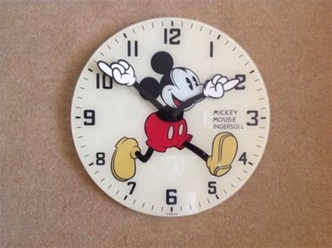 Limited Edition Disney Mickey Mouse Wall Clock By Ingersoll