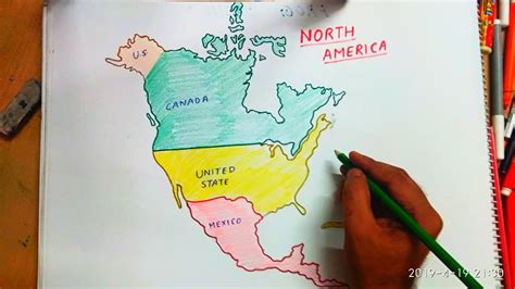 Easy Map Of North America - United States Map