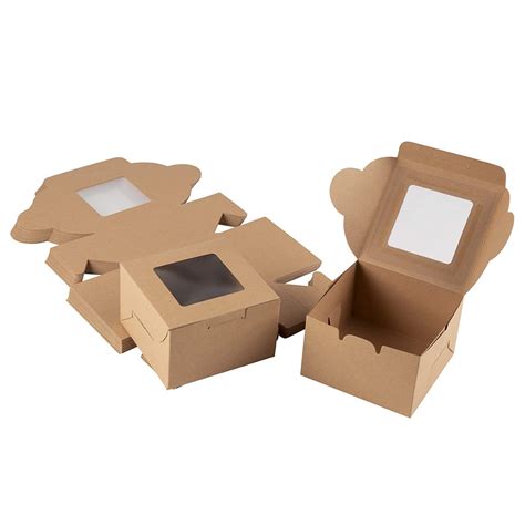 Kraft Window Box Pcs Per Case Container Central