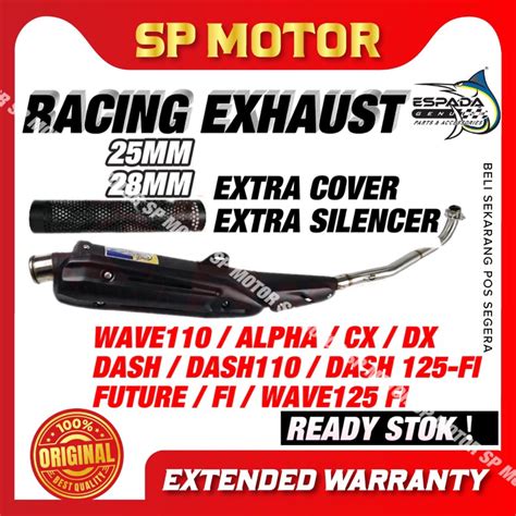 Racing Exhaust Pipe Espada E4 Series Wave 125 Fi Wave 110 Future