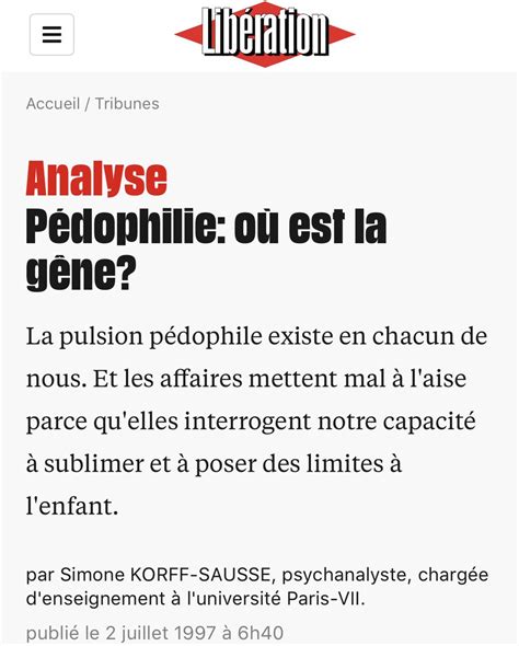 Un être humain on Twitter THREAD Le 2 juillet 1997 Libé