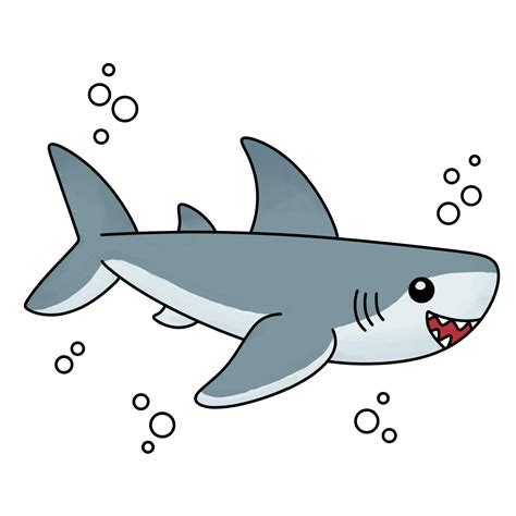 Easy Shark Drawing - Drawing with Dawn