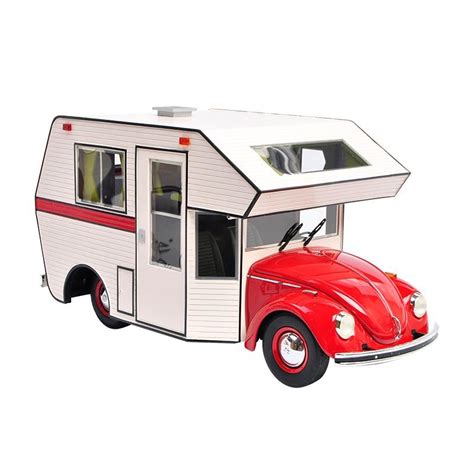 Schuco Vw Volkswagen Kaefer Beetle Rv Camper Caravan Display