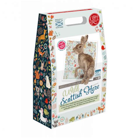 Wild Scottish Hare Needle Felting Kit By The Crafty Kit Company Amble