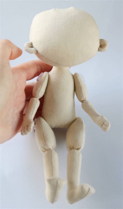 Pdf Tutorialpattern Body Doll Cm In Cloth Doll Pattern Etsy