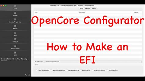 OpenCore Configurator How To Make An EFI YouTube