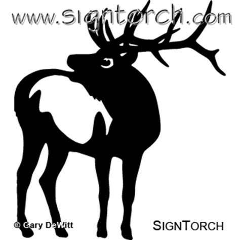 Bull Elk Signtorch Dxf Svg Cnc Plasma Router Laser Art